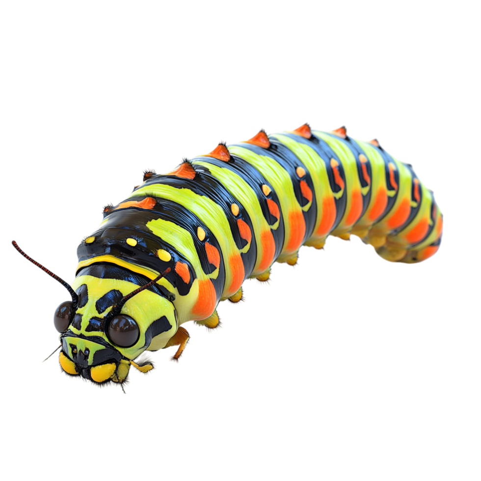 Caterpillar on transparent background png