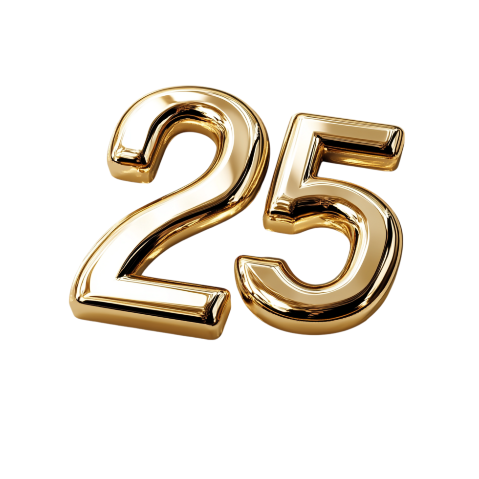 3D Happy New Year 2025 Celebration Text png