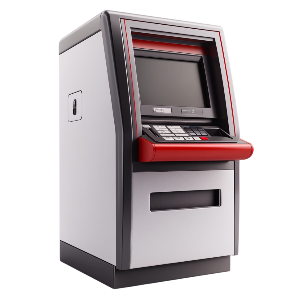 ATM Automated Teller Machine on transparent background png