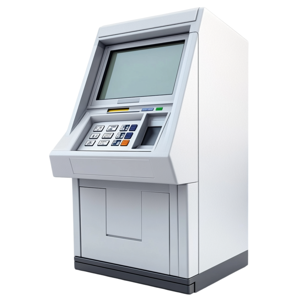 ATM Automated Teller Machine on transparent background png