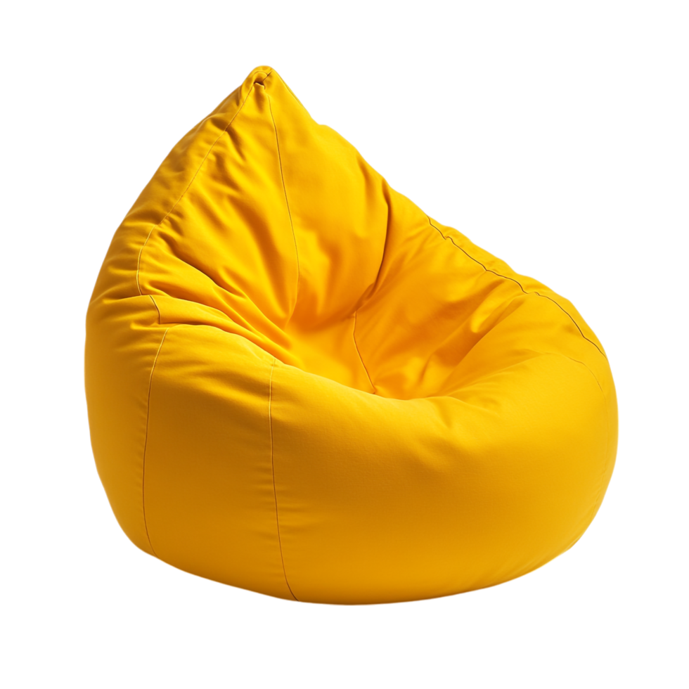 Bean bag chair isolated against a transparent background png