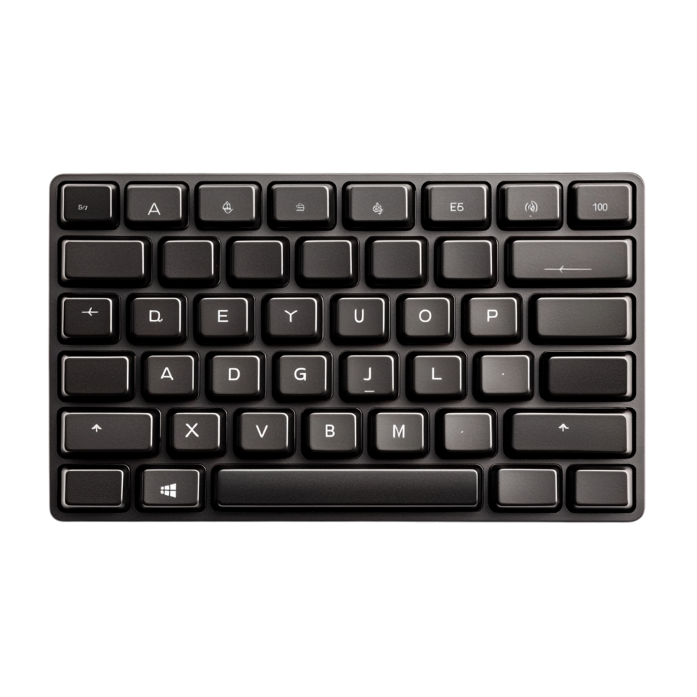 Computer Keyboard with Labeled 67220803 PNG