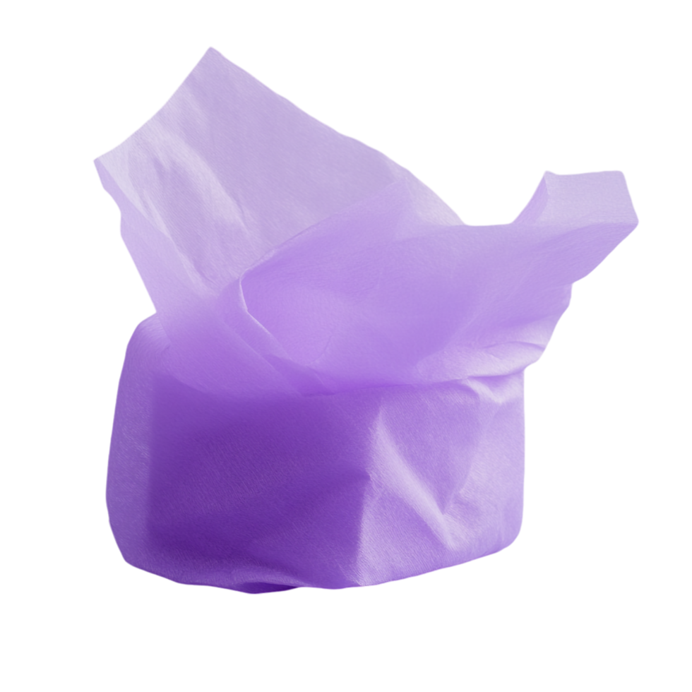 Colorful Tissue Paper on Purple and transparent background png