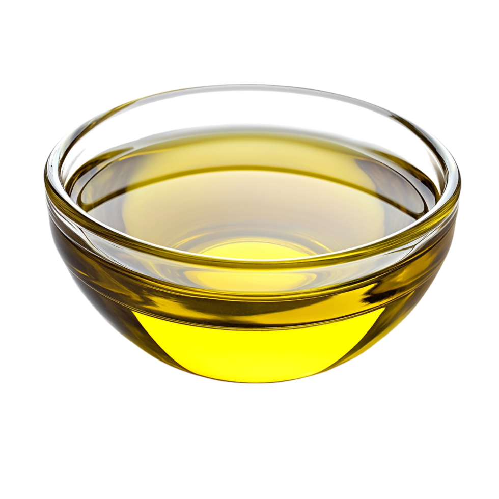 olive oil in a transparent bowl on a transparent background png