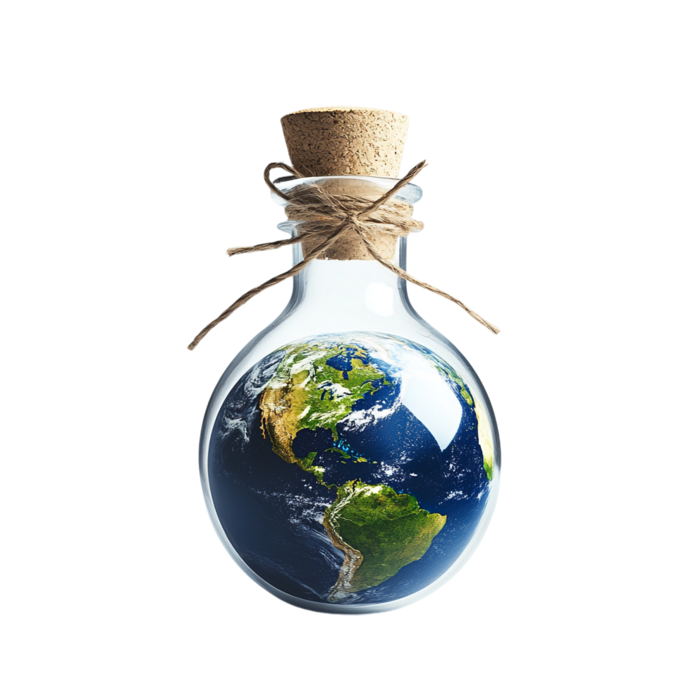 Earth Hour Concept on transparent background png