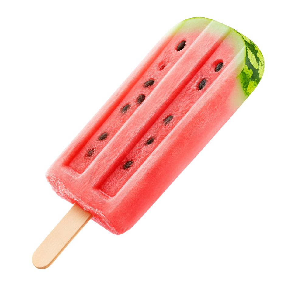 watermelon popsicle ice cream on a transparent background png