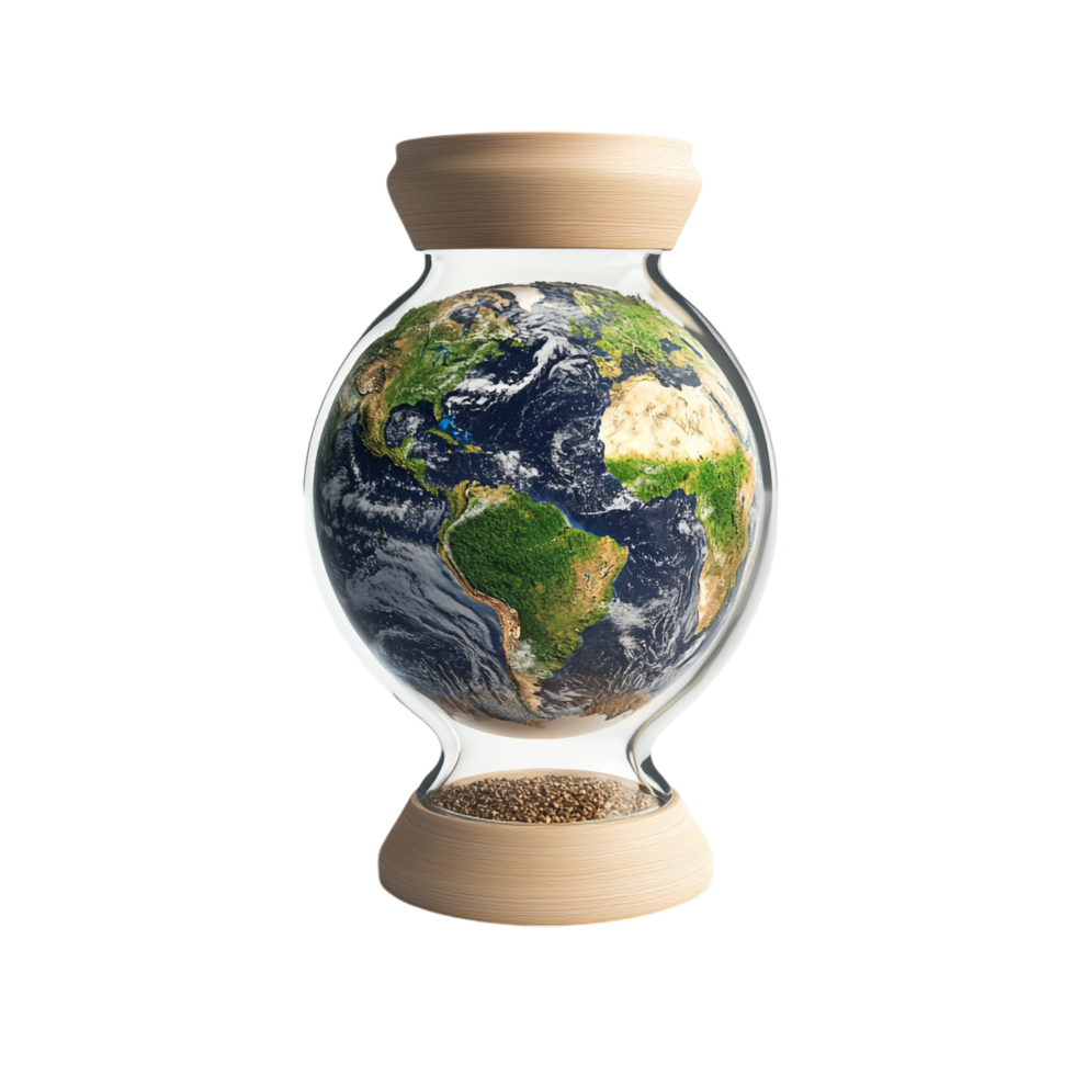 Earth Hour Concept on transparent background png