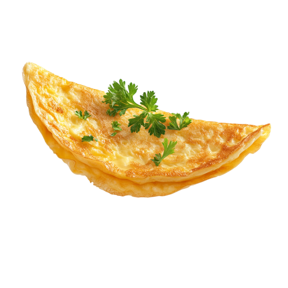 Floating Delicious Omelette on transparent background png