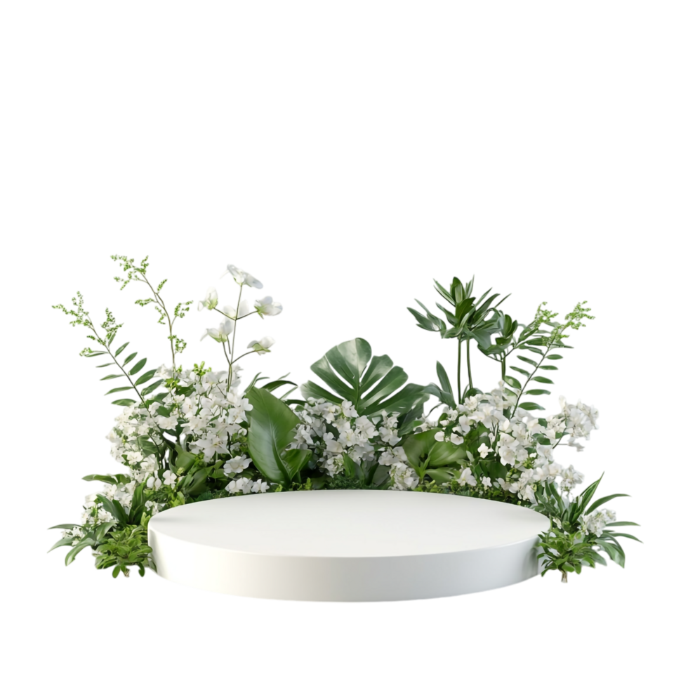 image of a simple clean minimal blank product podium png