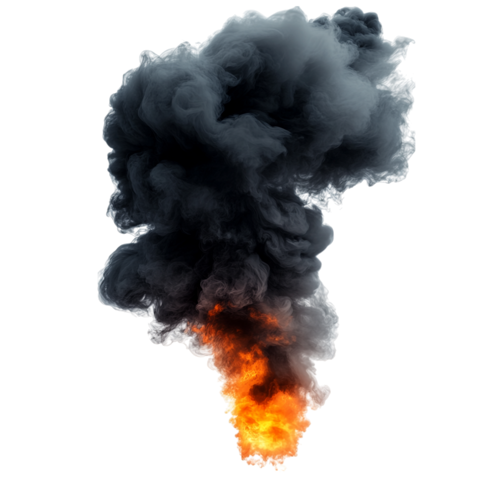 image of smoke and fire on a transparent background png