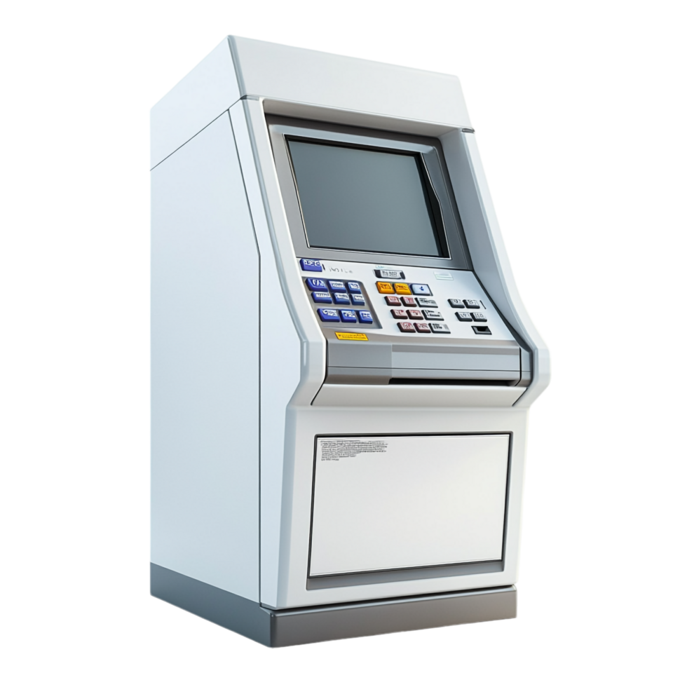 ATM Automated Teller Machine on transparent background png