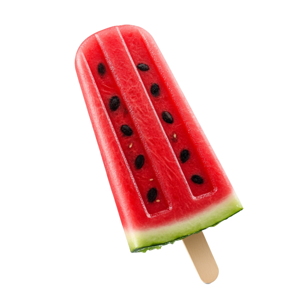 watermelon popsicle ice cream on a transparent background png