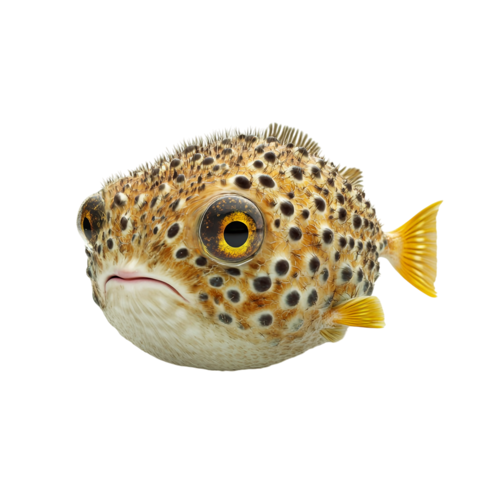 pufferfish on a transparent background png