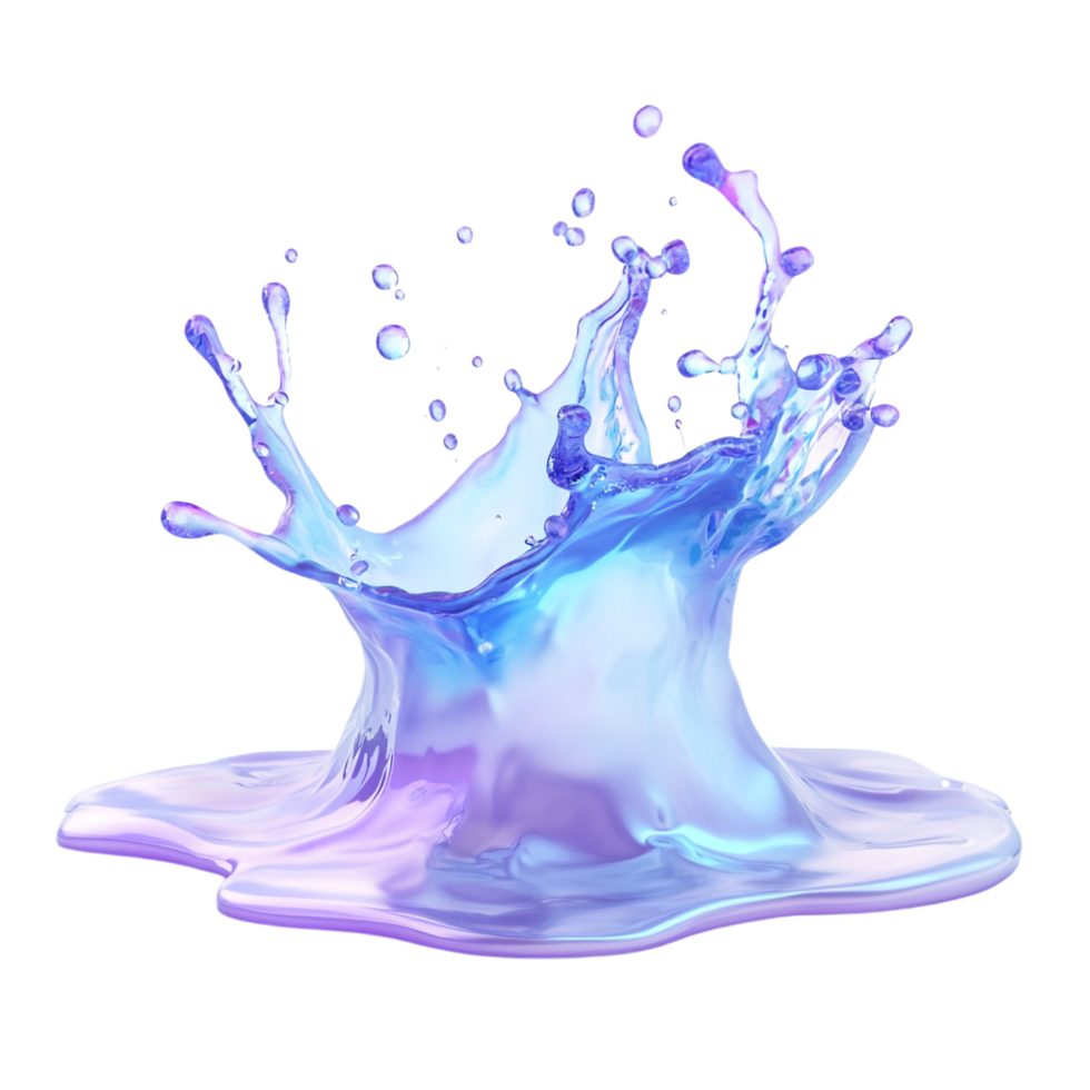 Fluid Splash on transparent background png