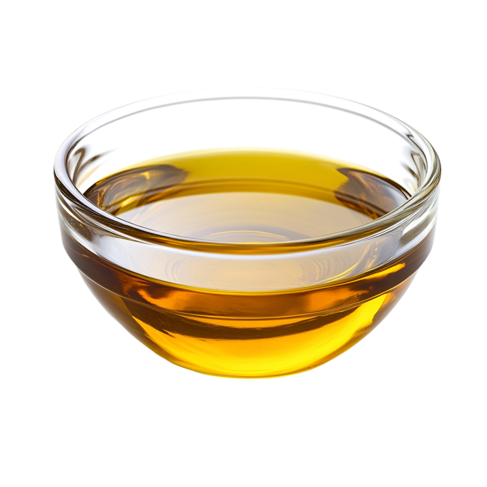 olive oil in a transparent bowl on a transparent background png