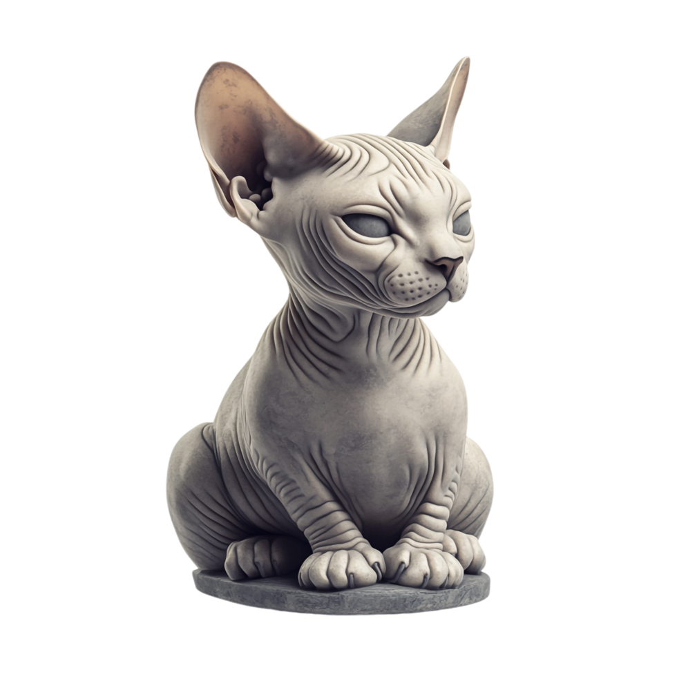 Canadian Sphynx cat isolated on transparent background png