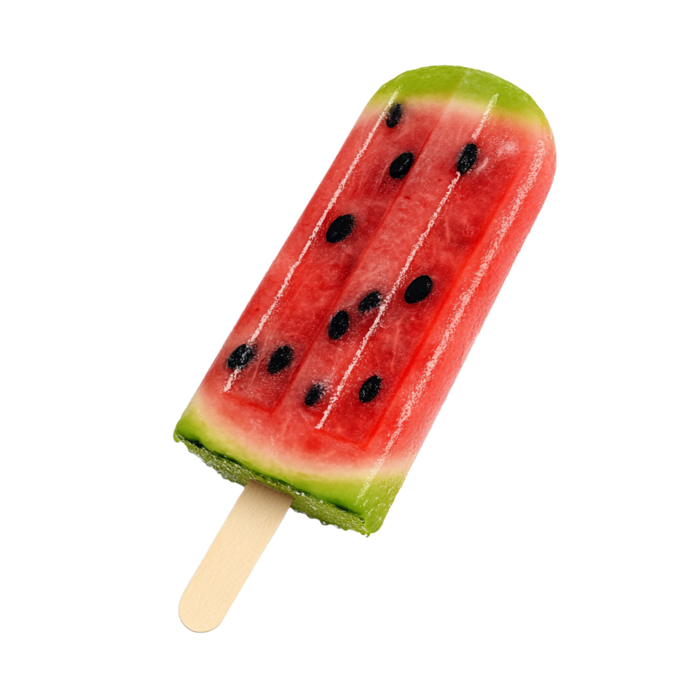 watermelon popsicle ice cream on a transparent background png