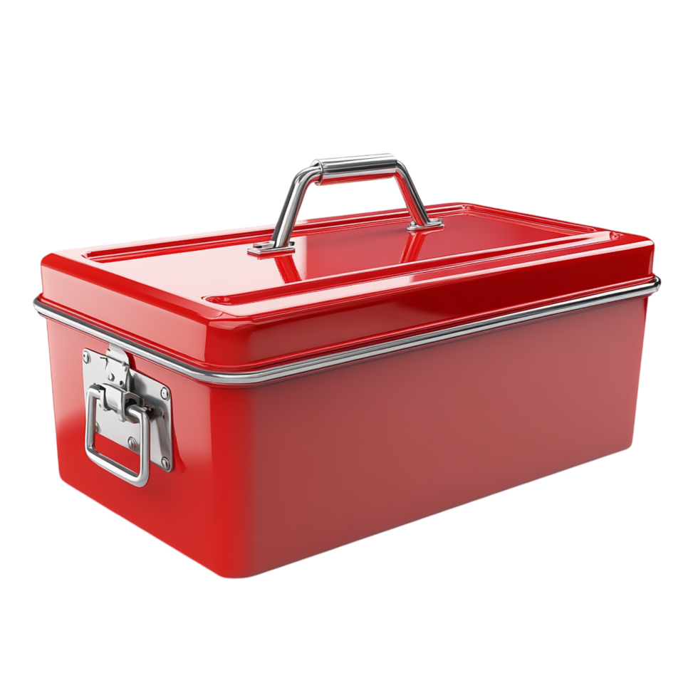 red toolbox on a transparent background png