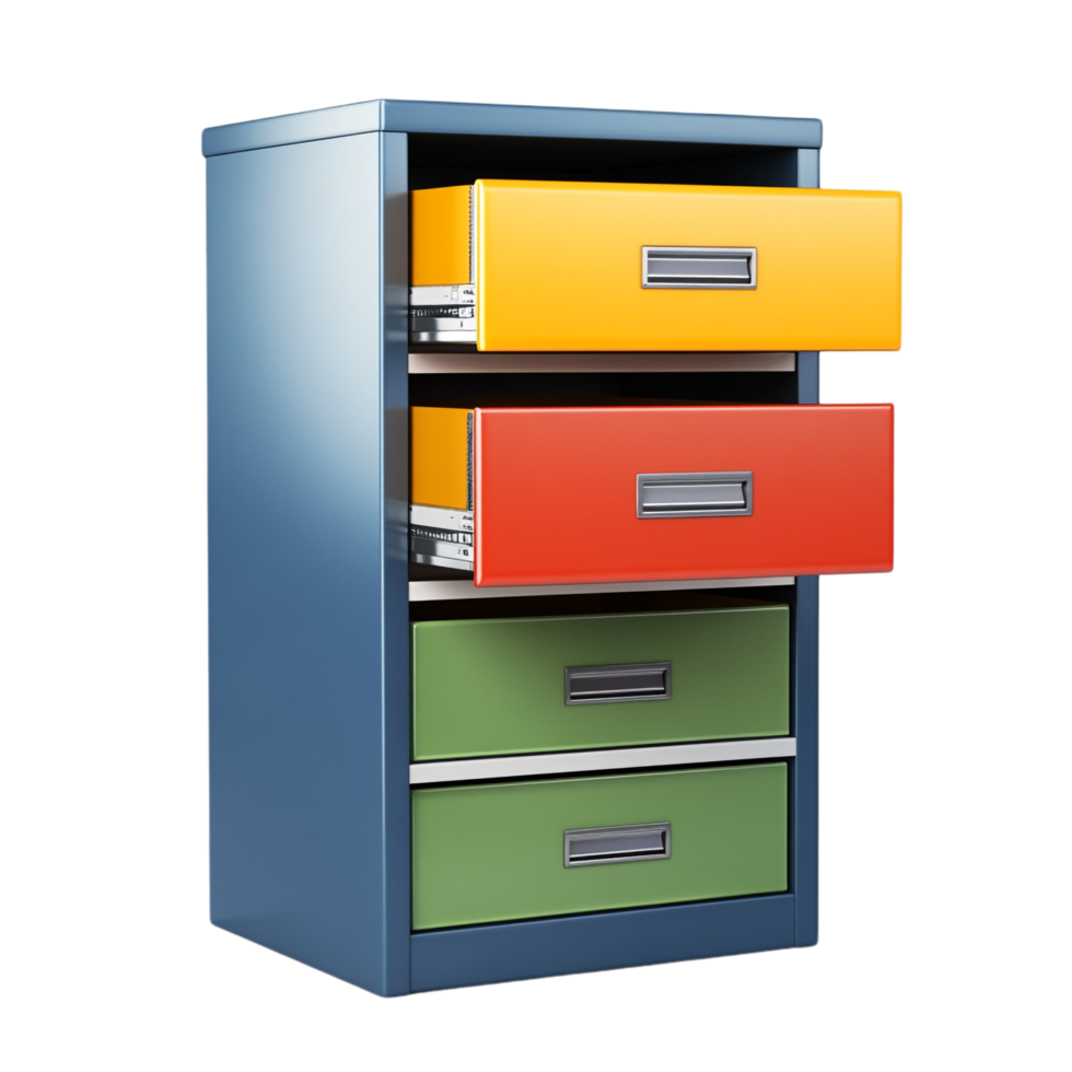 office filing cabinet on a transparent background png