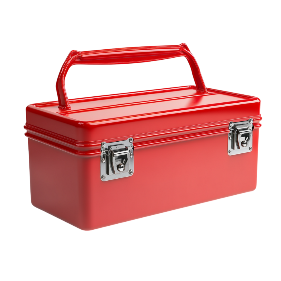 red toolbox on a transparent background png
