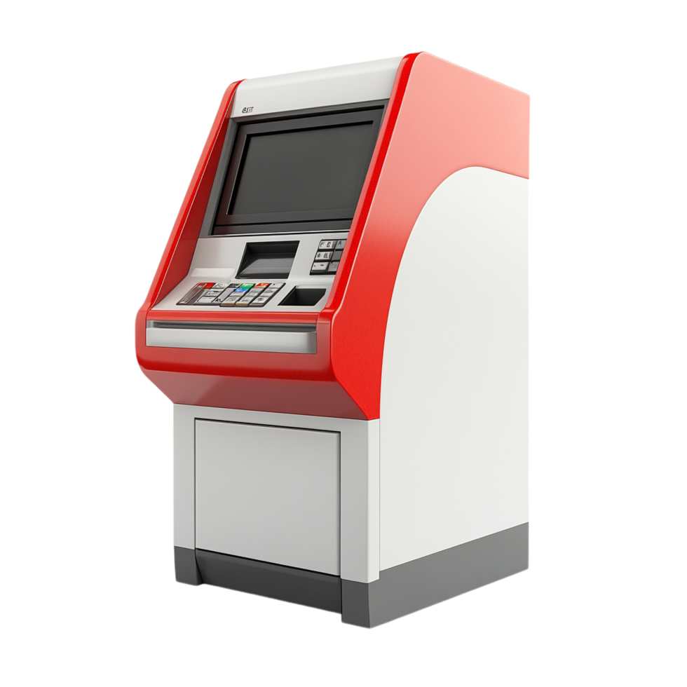 ATM Automated Teller Machine on transparent background png