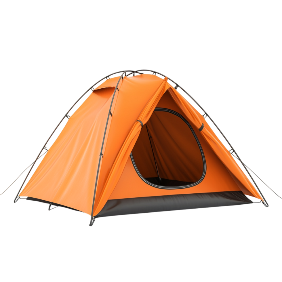 camping tent shown against a transparent background png