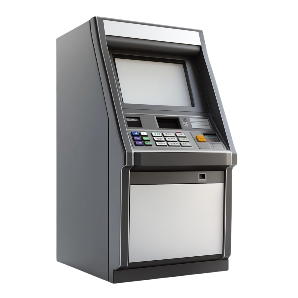 ATM Automated Teller Machine on transparent background png
