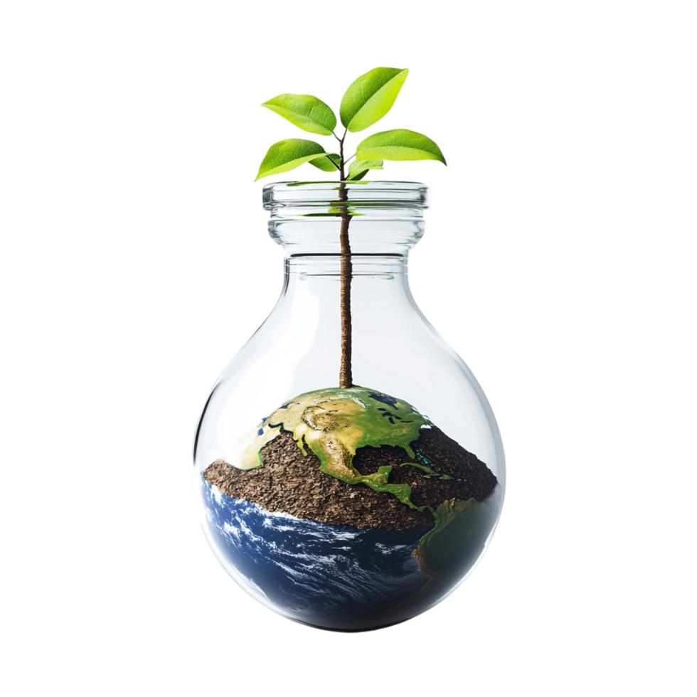 Earth Hour Concept on transparent background png