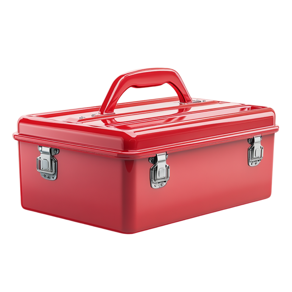 red toolbox on a transparent background png