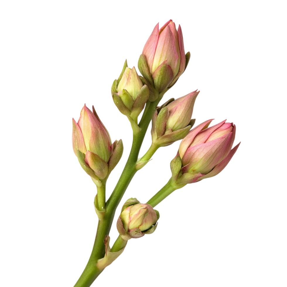 pink and green buds on a transparent background png
