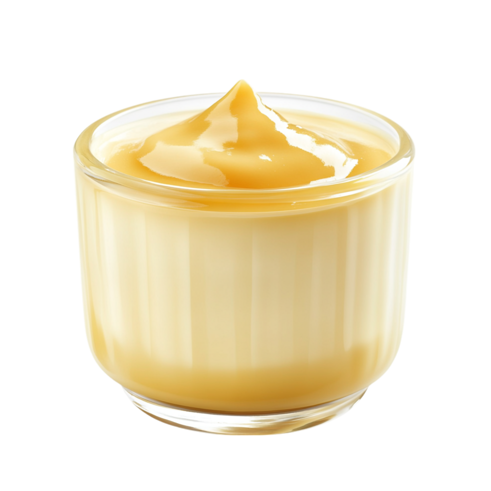 Custard Pudding on transparent background png