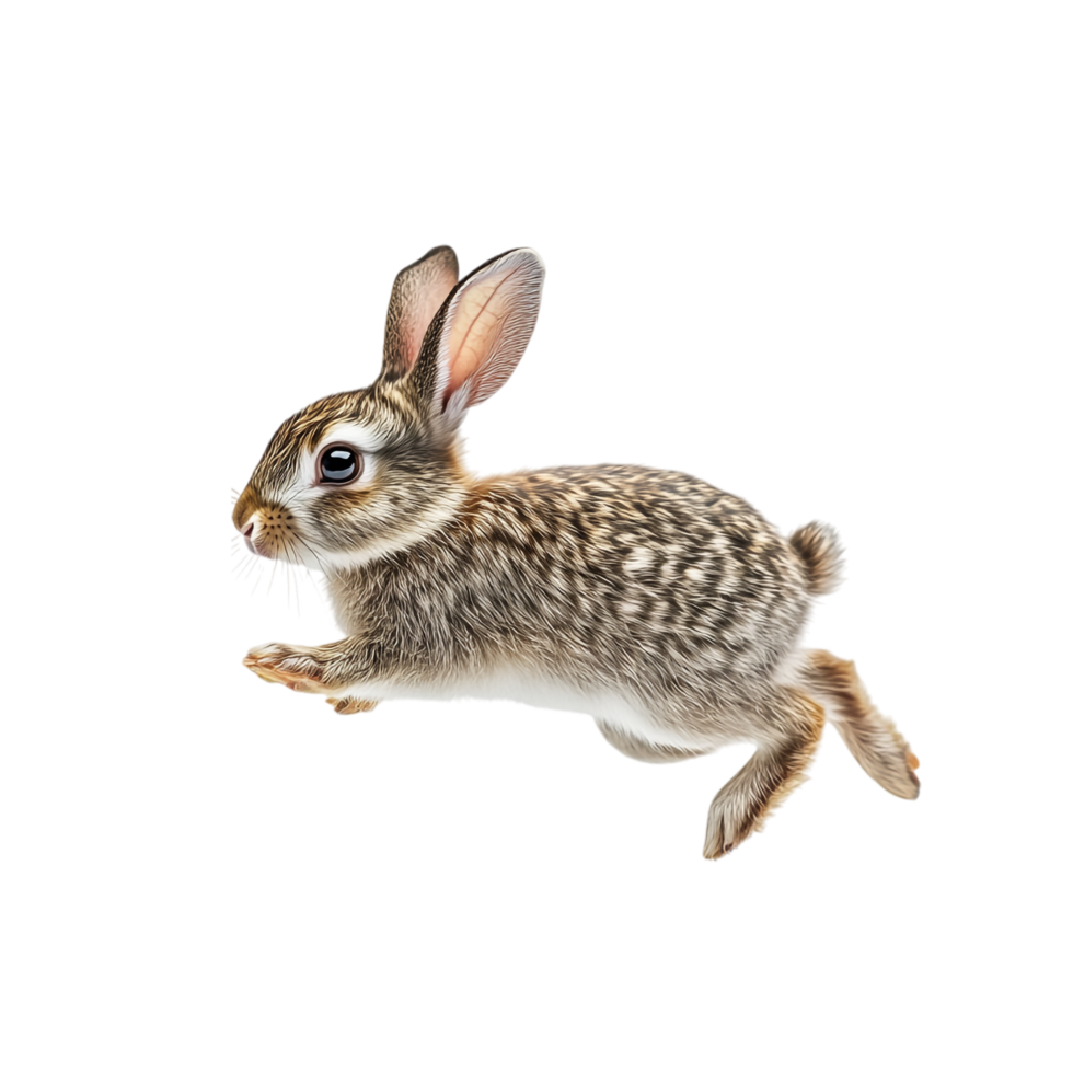 rabbit running on a transparent background png