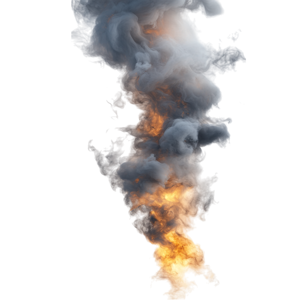 image of smoke and fire on a transparent background png