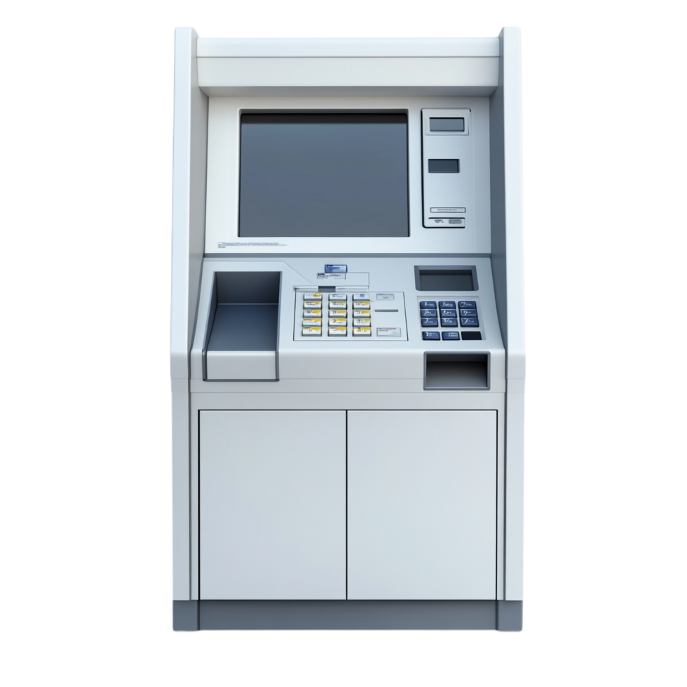 ATM Automated Teller Machine on transparent background png