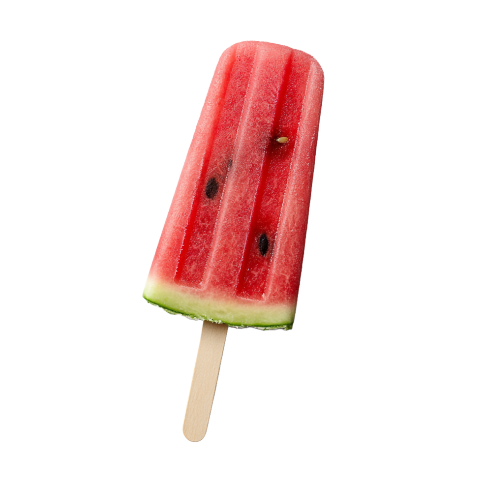 watermelon popsicle ice cream on a transparent background png