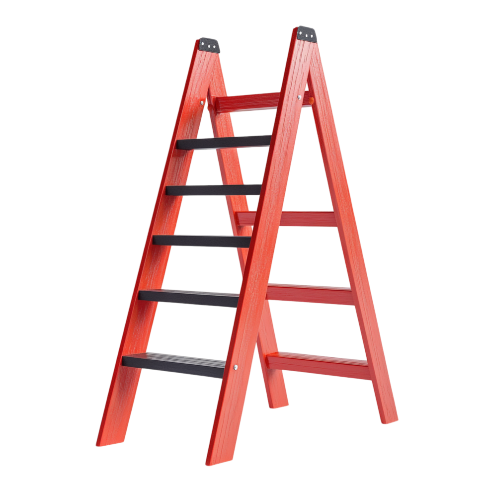 red ladder on a transparent background png