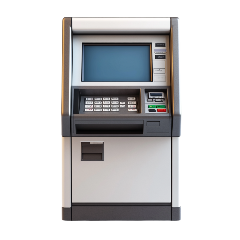 ATM Automated Teller Machine on transparent background png