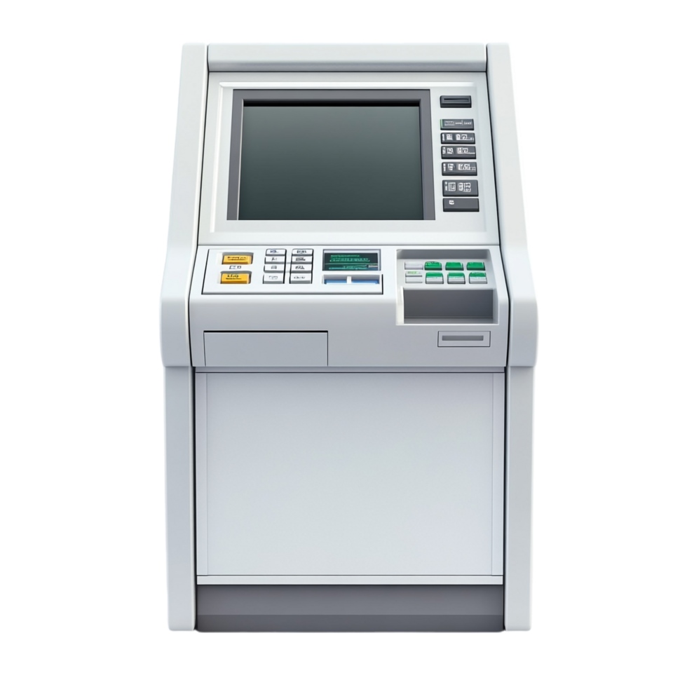 ATM Automated Teller Machine on transparent background png