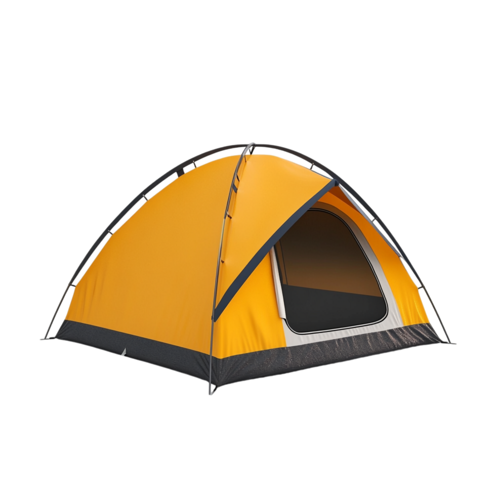 camping tent shown against a transparent background png