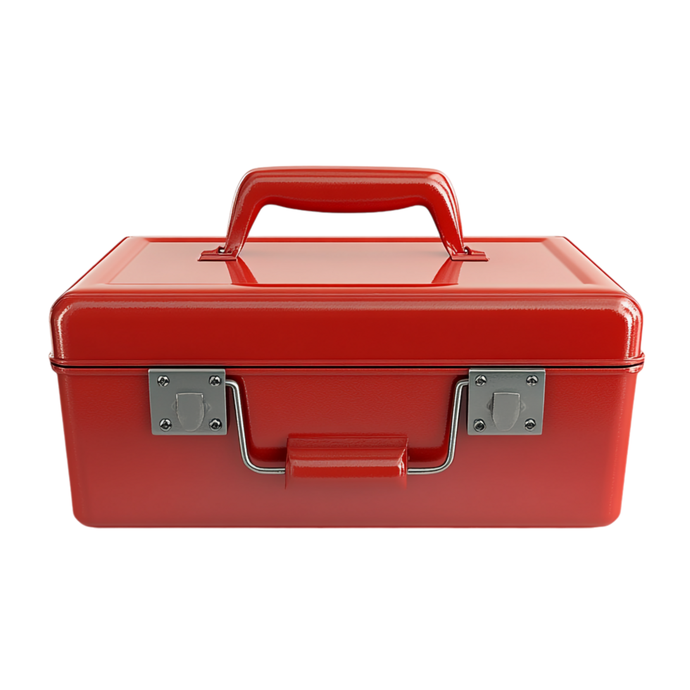 red toolbox on a transparent background png