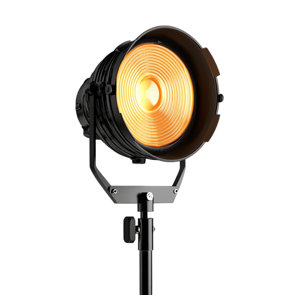 image of an isolated studio spotlight on a transparent background png