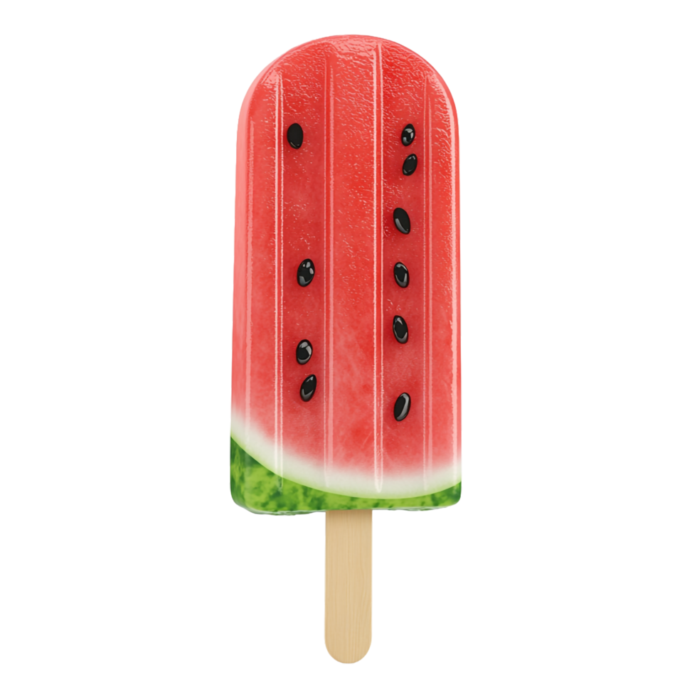 watermelon popsicle ice cream on a transparent background png