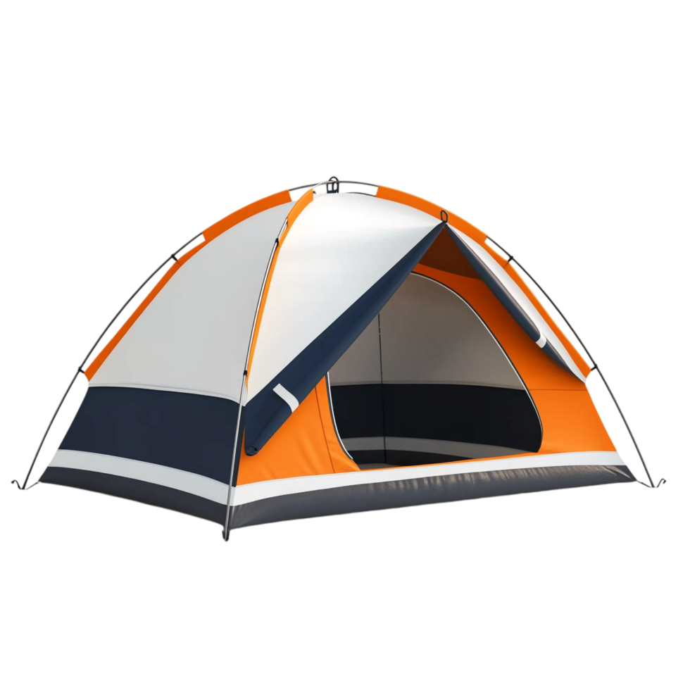 camping tent shown against a transparent background png