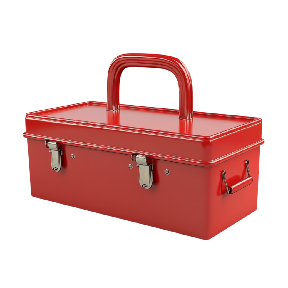 red toolbox on a transparent background png