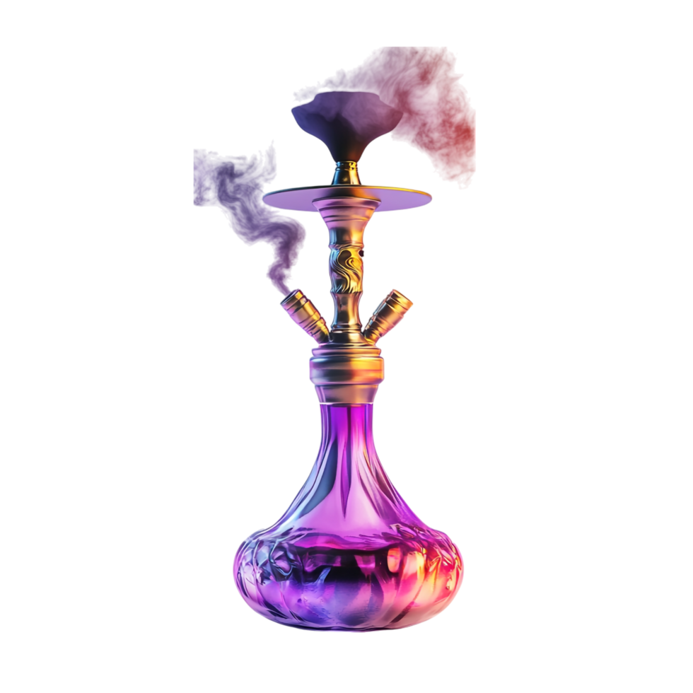Hookah Shisha Wasserpfeife with smoke png