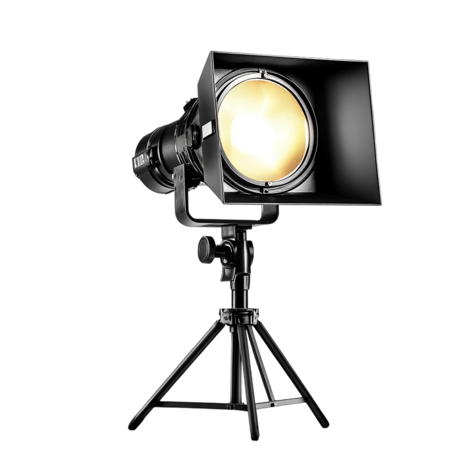 image of an isolated studio spotlight on a transparent background png