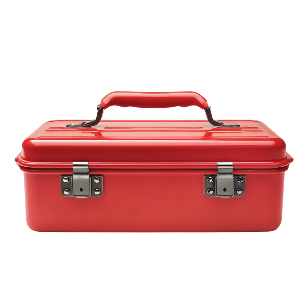 red toolbox on a transparent background png