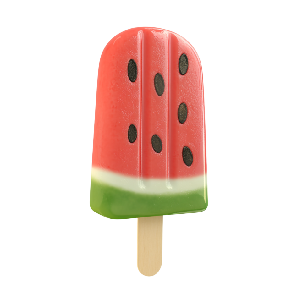 watermelon popsicle ice cream on a transparent background png