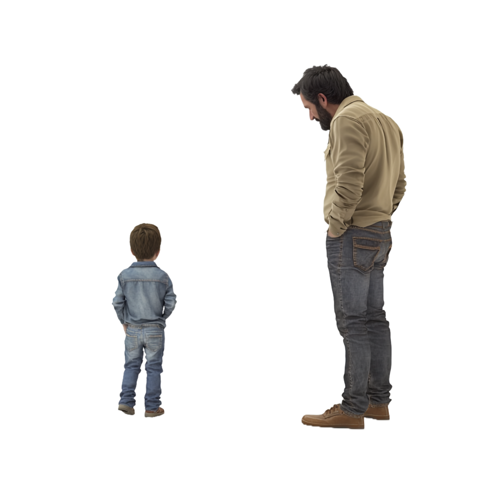 Worried parent watching their child take their first steps, conveying emotion and parental concern png