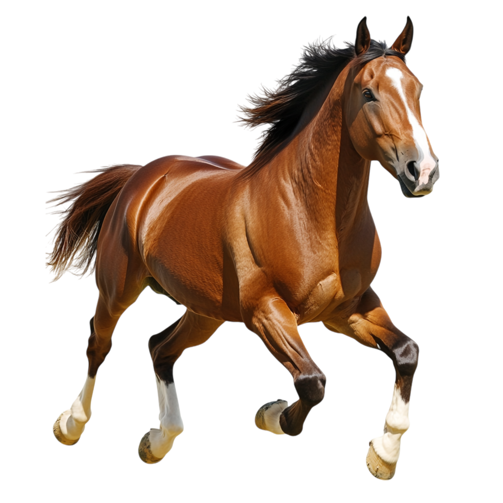 Running Horse on transparent background png